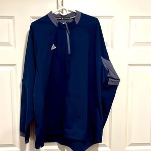 Adidas pull over jacket with removable sleeves